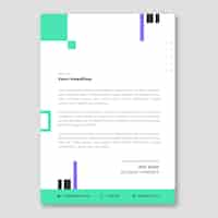 Free vector flat design car rental  letterhead