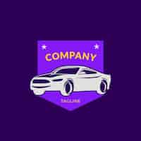 Free vector flat design car service logo