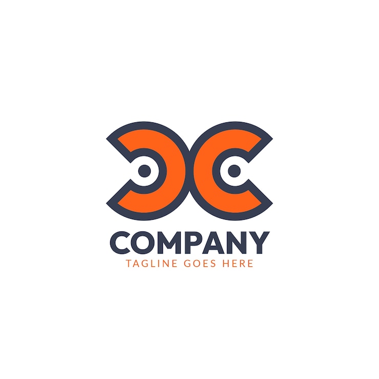 Free Vector flat design cc logo template