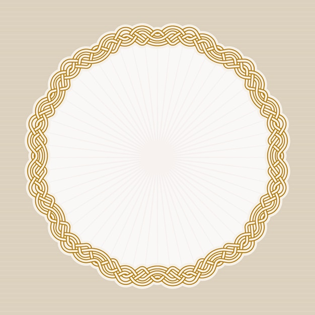 Free vector flat design celtic frame