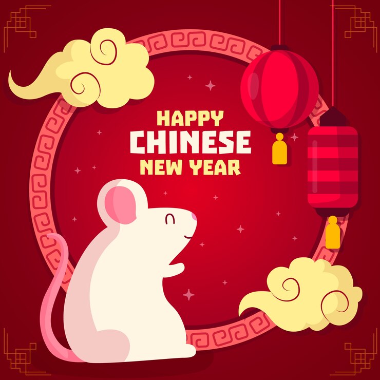 Free Vector flat design chinese new year concept