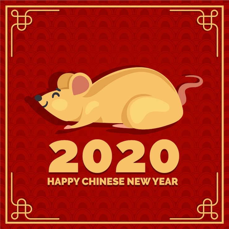 Free Vector flat design chinese new year concept