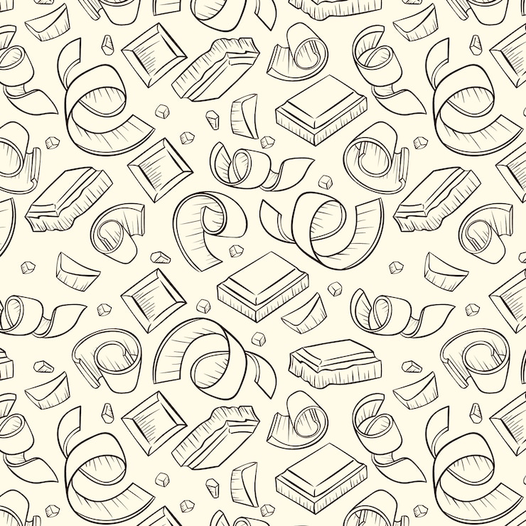 Free Vector flat design chocolate pattern