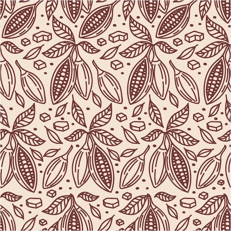 Free Vector flat design chocolate pattern