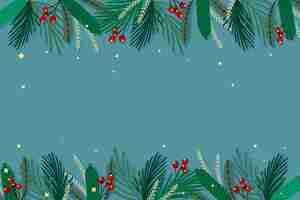 Free vector flat design christmas background