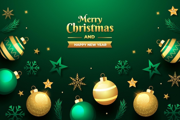 Flat design christmas background