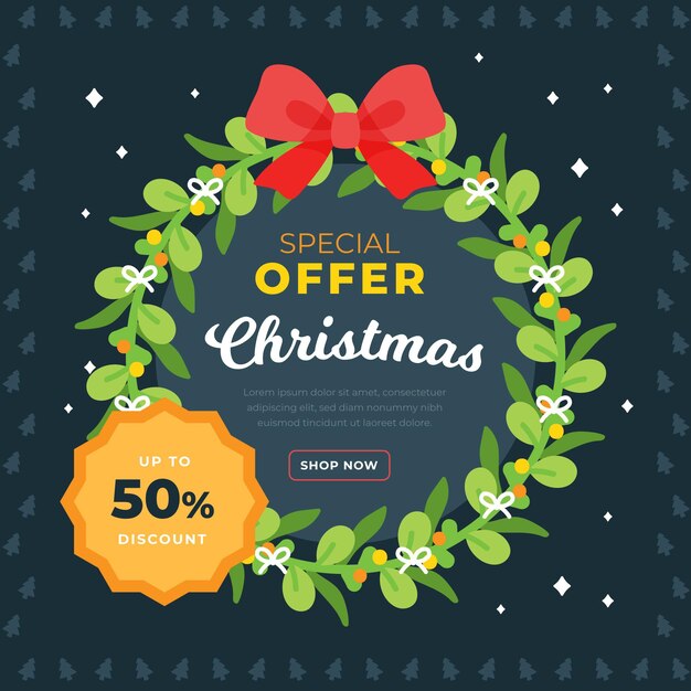 Free vector flat design christmas sale