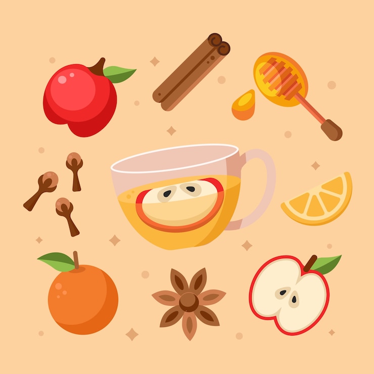 Free Vector flat design cider illustration