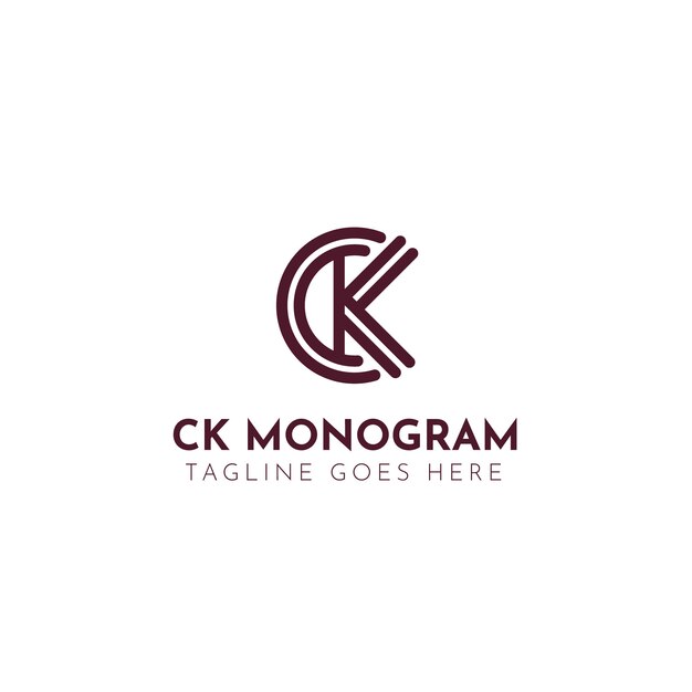 Flat design ck or kc template