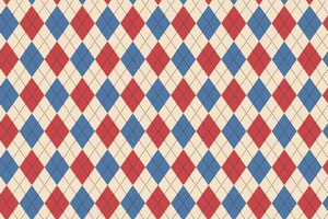 Flat design classic argyle pattern