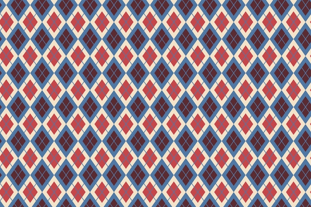 Free vector flat design classic argyle pattern