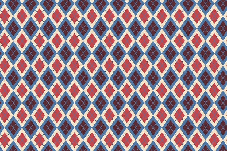 Free Vector flat design classic argyle pattern