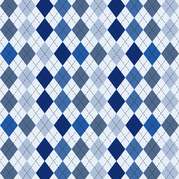 Flat design classic argyle pattern