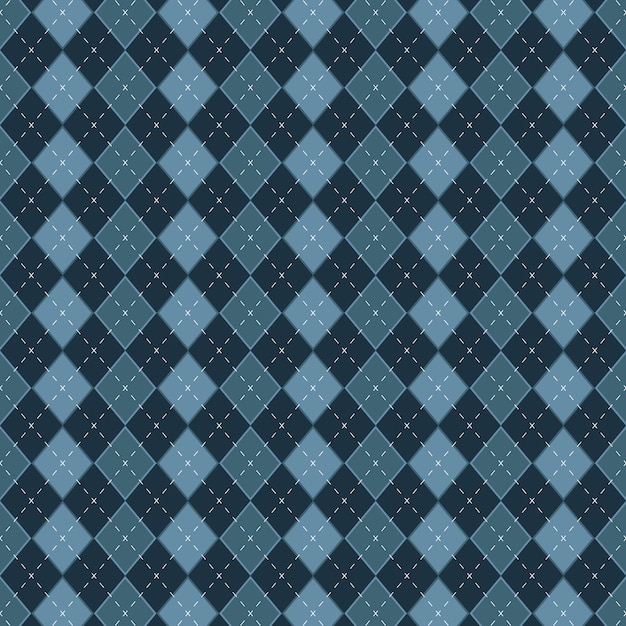 Flat design classic argyle pattern