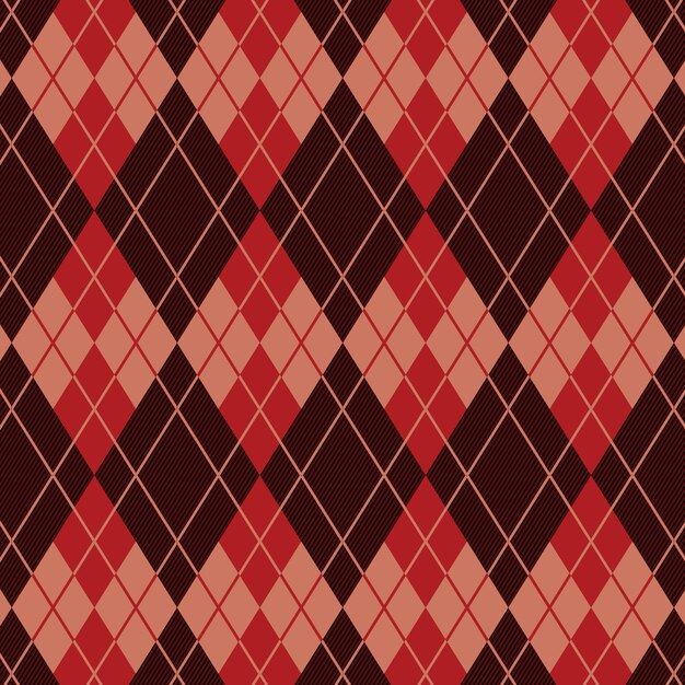 Flat design classic argyle pattern