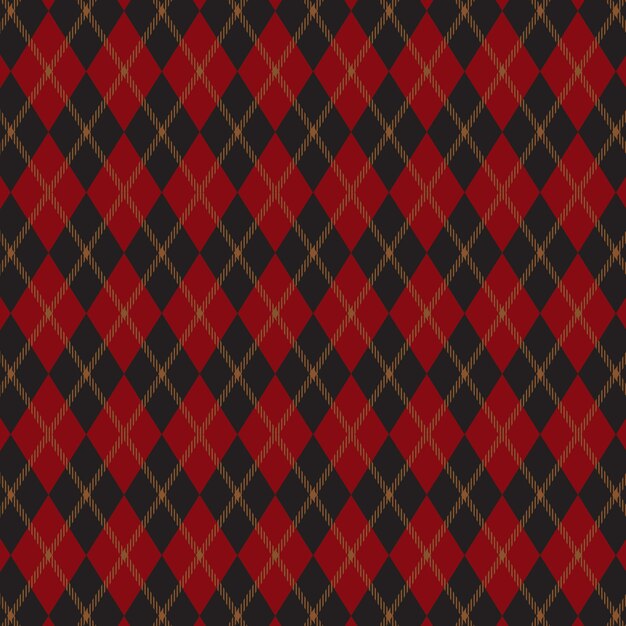 Flat design classic argyle pattern