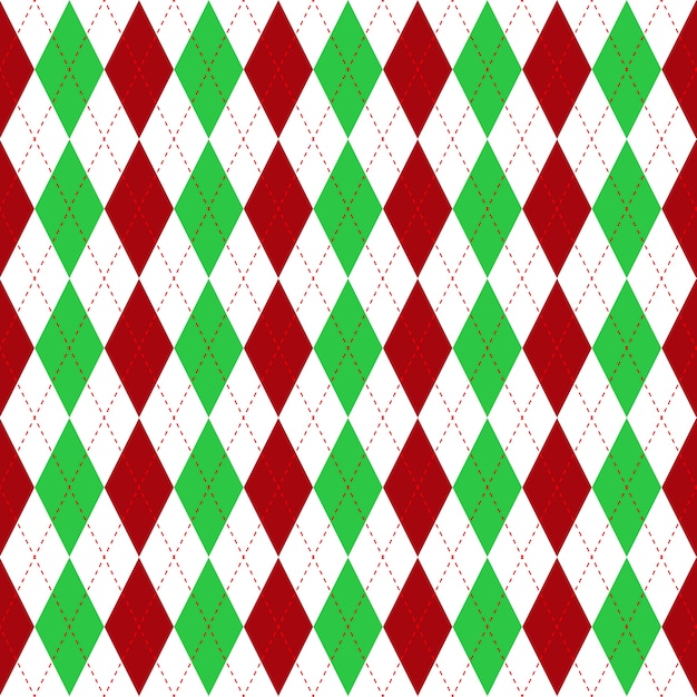 Flat design classic argyle pattern