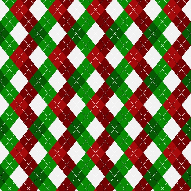 Free vector flat design classic argyle pattern