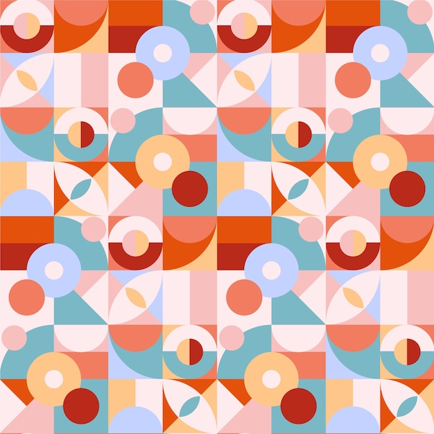 Free vector flat design color blocking pattern