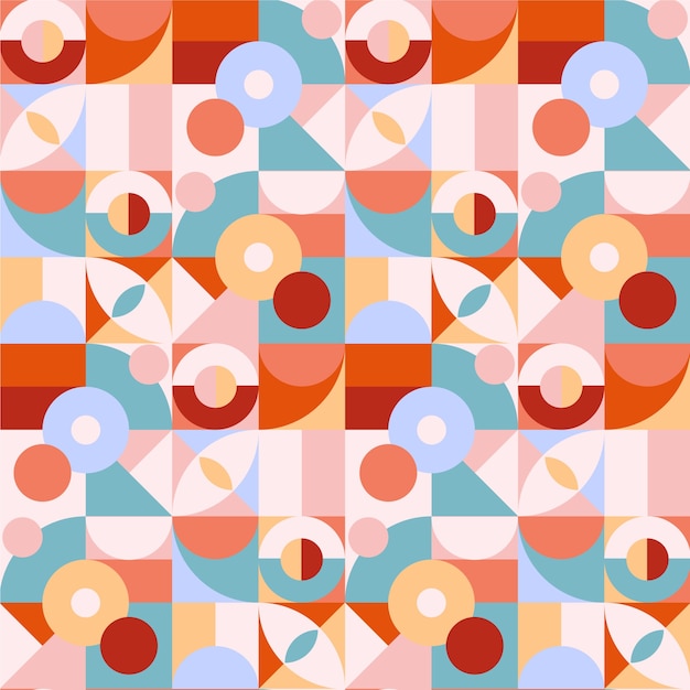 Free vector flat design color blocking pattern