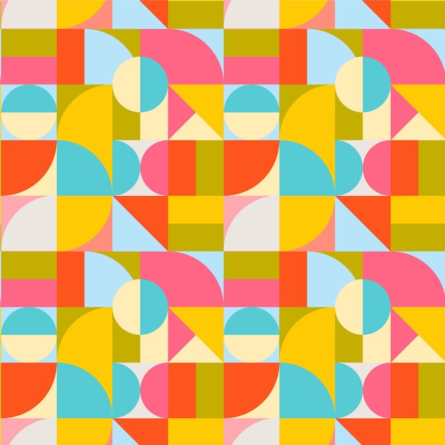 Free vector flat design color blocking pattern