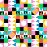 Free vector flat design colorful geometric pattern