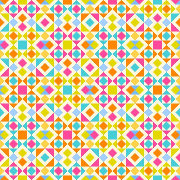 flat design colorful geometric pattern
