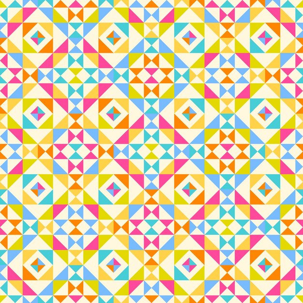 Free vector flat design colorful geometric pattern