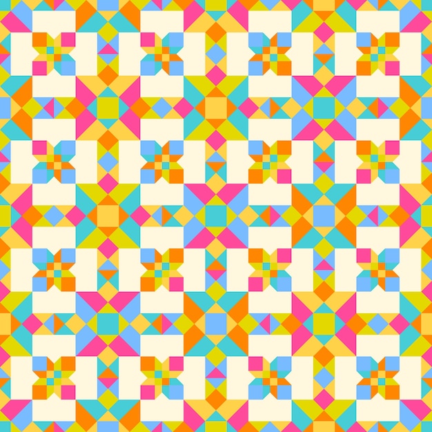 Free vector flat design colorful geometric pattern