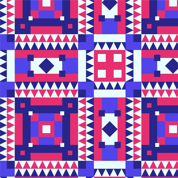 Free vector flat design colorful geometric pattern