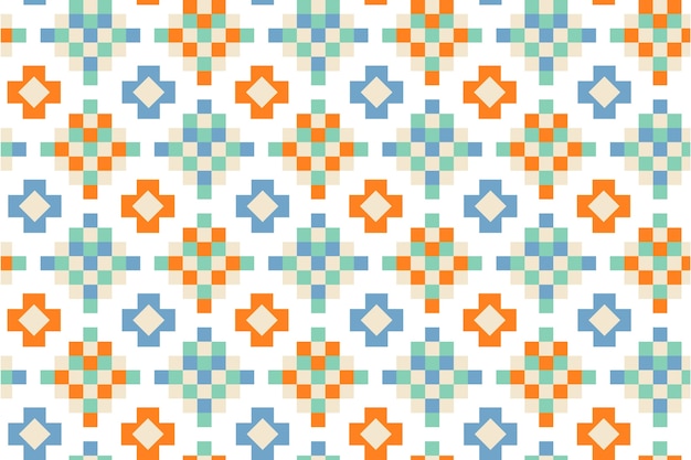 Free vector flat design colorful geometric pattern