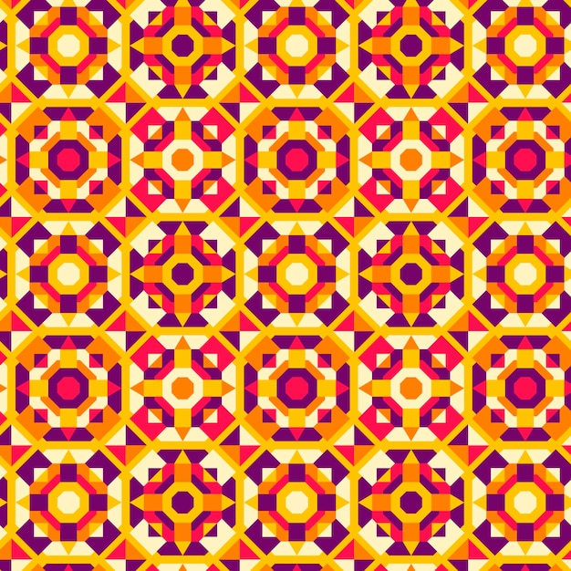 Free vector flat design colorful geometric pattern