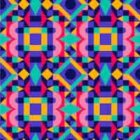 Free vector flat design colorful geometric pattern