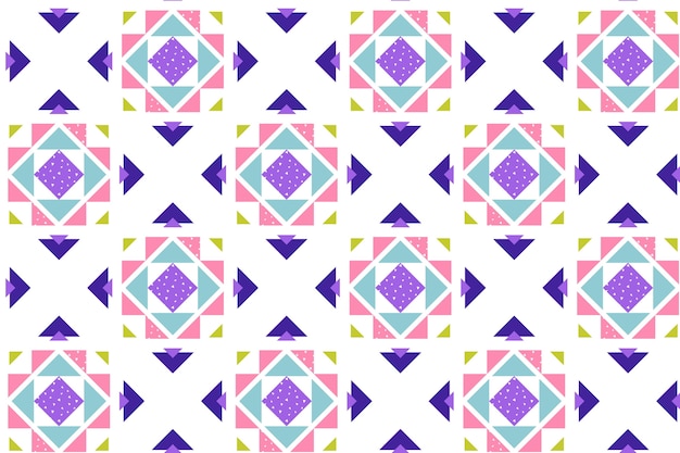 Free vector flat design colorful geometric pattern