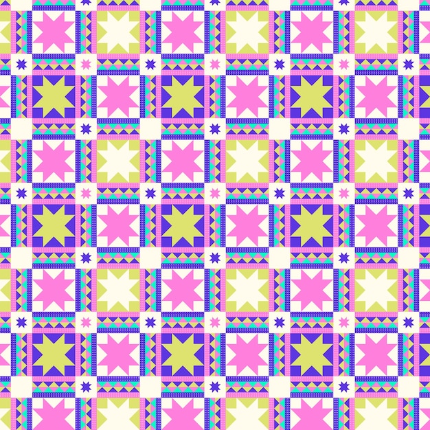 Free vector flat design colorful geometric pattern