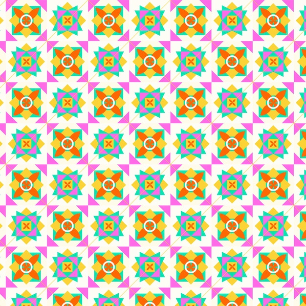 Free vector flat design colorful geometric pattern