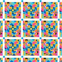 Free vector flat design colorful geometric pattern