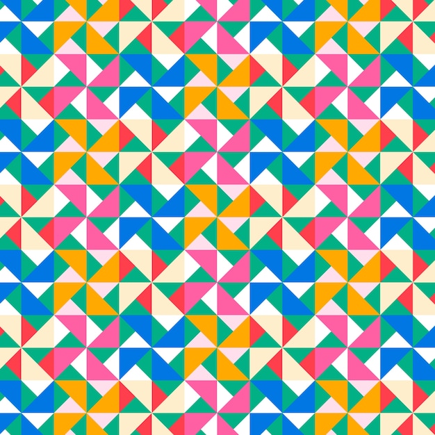 Free vector flat design colorful geometric pattern