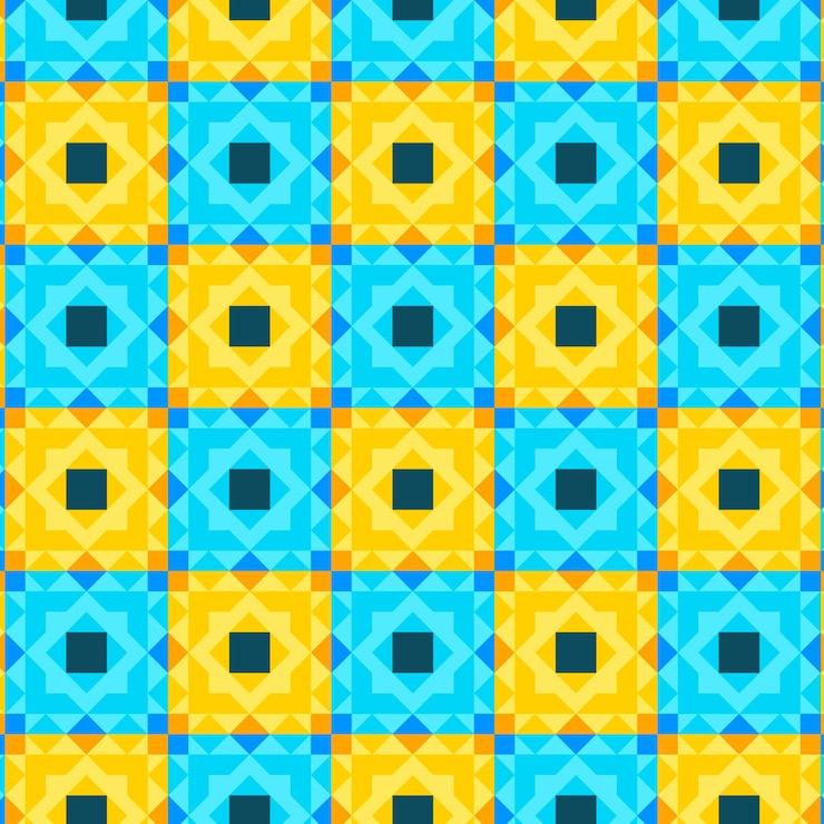 Free Vector flat design colorful geometric pattern