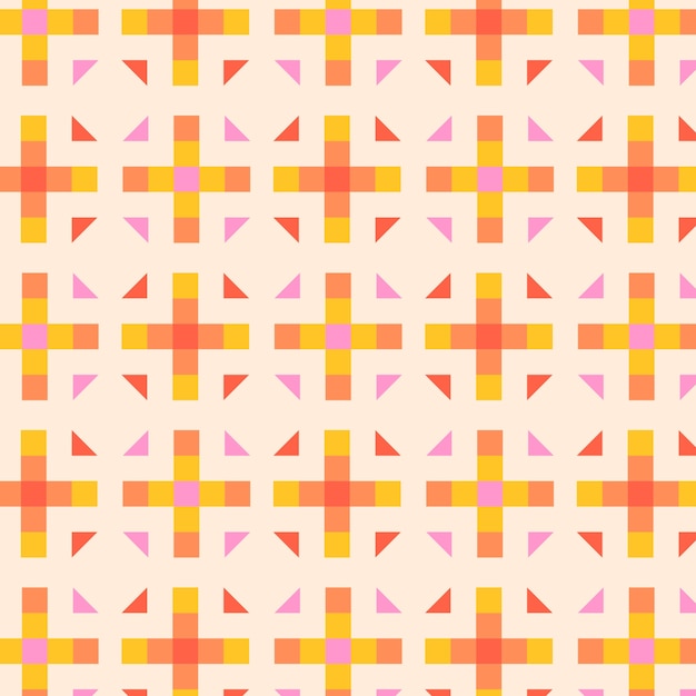 Free vector flat design colorful geometric pattern