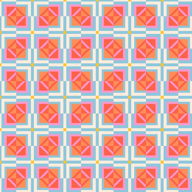 Free vector flat design colorful geometric pattern