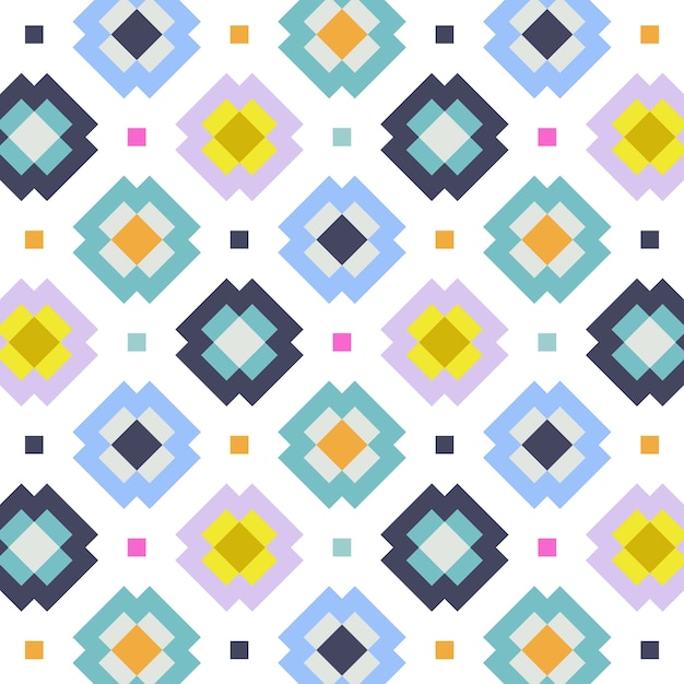 Free vector flat design colorful geometric pattern