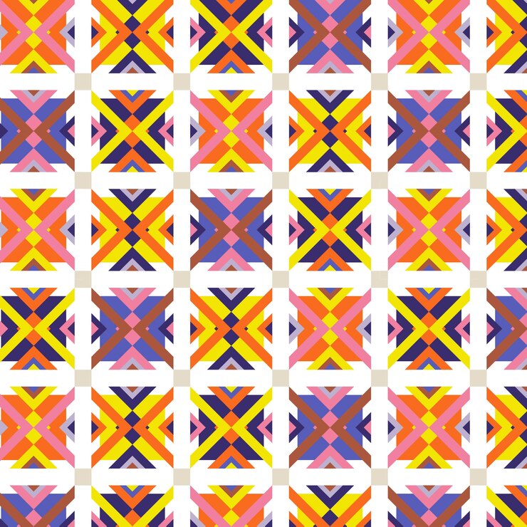 Free Vector flat design colorful geometric pattern