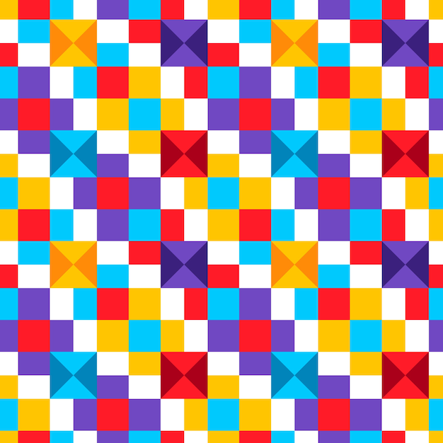 Free vector flat design colorful geometric pattern