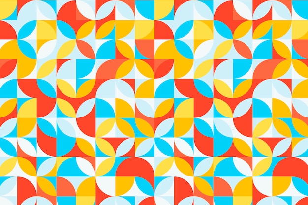 Free vector flat design colorful geometric pattern