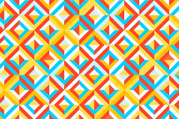 Free vector flat design colorful geometric pattern