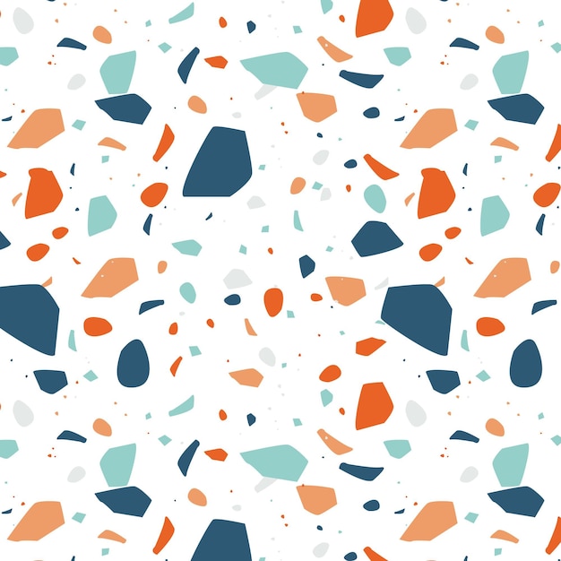 Free vector flat design colourful terrazzo pattern
