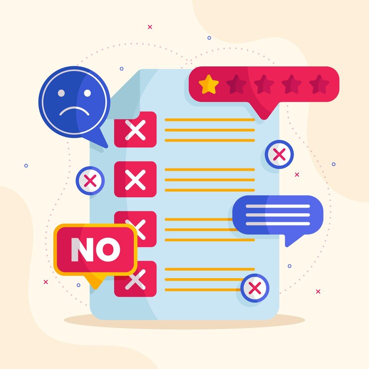 Free Vector flat design complain concept