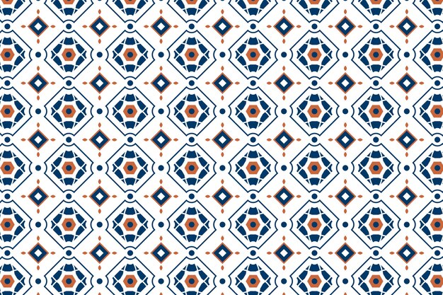 Flat design complex arabesque pattern