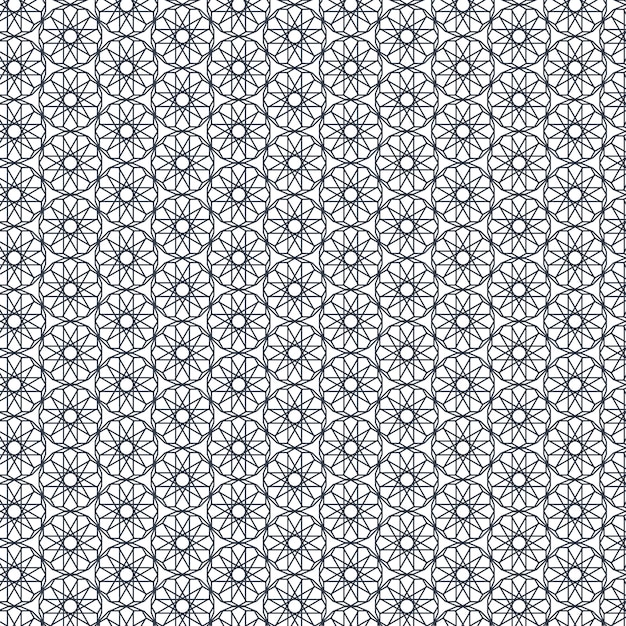 Flat design complex arabesque pattern